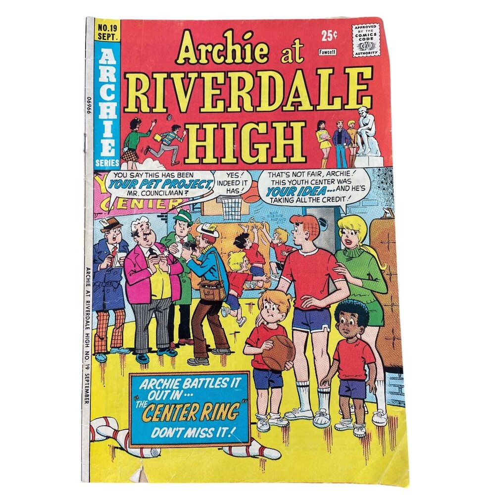 Archie Series Archie At Riverdale High #19 Sept.1974 Comic Book Bagged Boarded